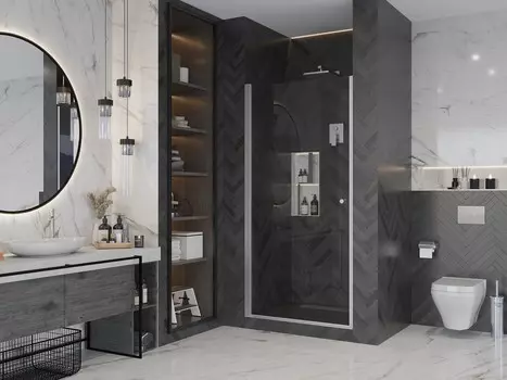 Душевой уголок Ambassador Elysium 80х80 см 111011109CX-80CX стекло прозрачное, профиль хром