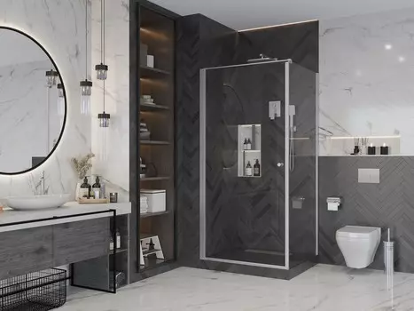 Душевой уголок Ambassador Elysium 90х90 см 111011110CX-90CX стекло прозрачное, профиль хром