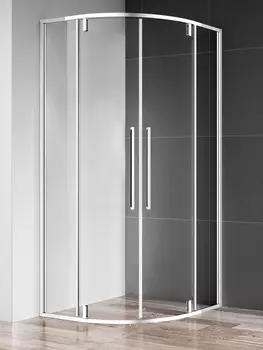 Душевой уголок AQUAme 90х90 AQM7101-9 стекло прозрачное, профиль хром