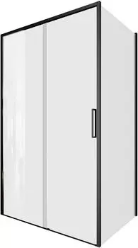 Душевой уголок Aquanet Pleasure Evo 120x80 AE65-120x80-BT стекло прозрачное, профиль черный