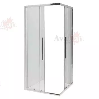 Душевой уголок AvaCan KC100MT 100x100 стекло матовое, профиль хром, без поддона