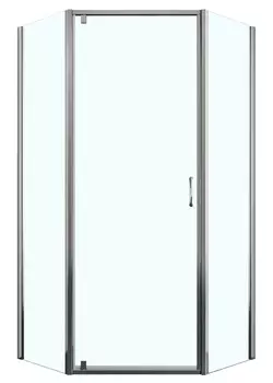 Душевой уголок Azario Dallas 100x100 AZ-112P 100*100 без поддона, стекло прозрачное, профиль хром