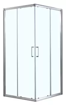 Душевой уголок Azario Greenwood 80x80 AZ-NNE1142 800 без поддона, стекло прозрачное, профиль серебро