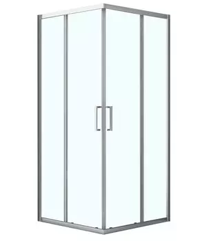 Душевой уголок Azario Seattle 100x100 AZ-131 S A 100*100*195 без поддона, стекло прозрачное, профиль хром