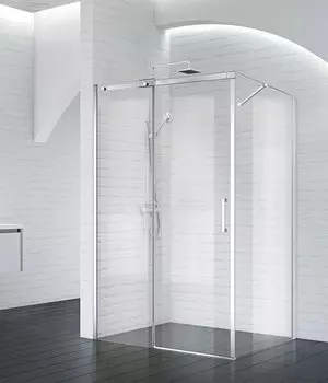 Душевой уголок BelBagno Acqua 140х100 ACQUA-AH-1-140/100-C-Cr стекло прозрачное, профиль хром, без поддона