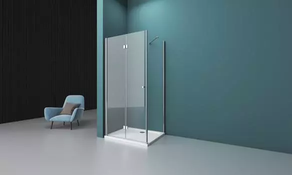 Душевой уголок BelBagno Albano 70x100 ALBANO-ASH-1-70/100-C-Cr стекло прозрачное, профиль хром, без поддона