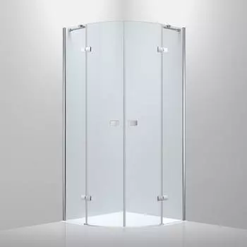 Душевой уголок Black&White 100х100 S701-1000 без поддона, стекло прозрачное, профиль хром