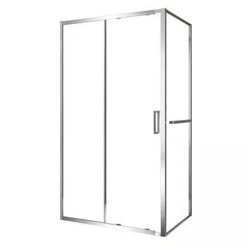 Душевой уголок Black&White Stellar Wind 130x100 SX715 1300x1000 стекло прозрачное, профиль хром, без поддона
