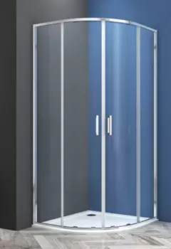 Душевой уголок CeramaLux 90x90 CL901-90 стекло прозрачное, профиль хром