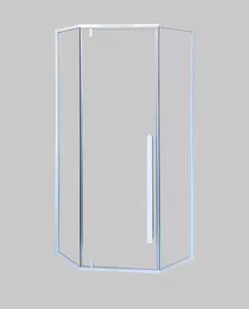 Душевой уголок Ceruttispa 87x87 C3AW стекло прозрачное, профиль белый