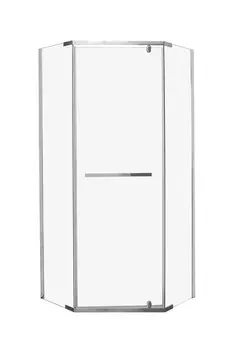 Душевой уголок Ceruttispa 97x97 CHIKA ZP101T стекло прозрачное, профиль хром