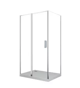 Душевой уголок Ceruttispa 90x120 Victoria120 стекло прозрачное, профиль хром