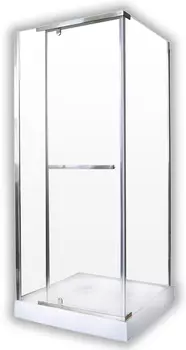 Душевой уголок Ceruttispa 87x87 Mimi ZQ91T стекло прозрачное, профиль хром