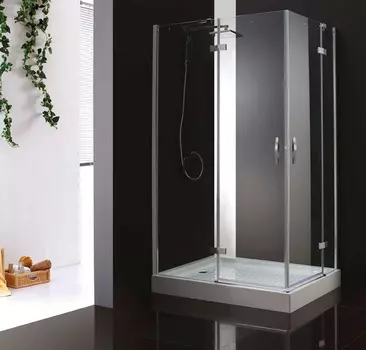 Душевой уголок Cezares Bergamo 100х100 Bergamo-A-2-100-C-Cr без поддона, стекло прозрачное, профиль хром