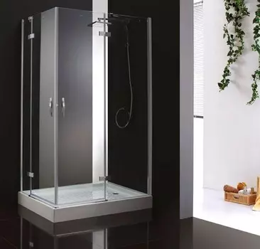 Душевой уголок Cezares Bergamo 100х90 Bergamo-AH-2-100/90-C-Cr-L без поддона, стекло прозрачное, профиль хром