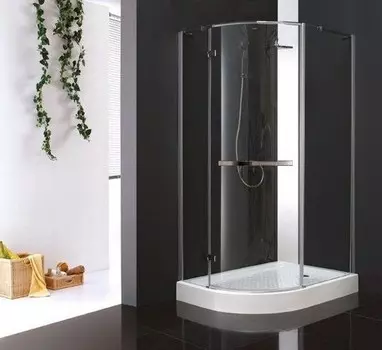 Душевой уголок Cezares Bergamo 120х100 Bergamo-RH-1-120/100-ARCO-C-Cr-L-IV без поддона, стекло прозрачное, профиль хром
