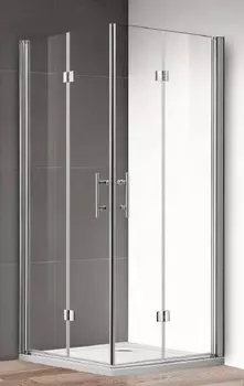 Душевой уголок Cezares Eco 100х100 ECO-O-AS-2-100-C-Cr без поддона, стекло прозрачное, профиль хром