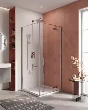 Душевой уголок Cezares Liner 100x100 LINER-A-1-100-C-Cr-R стекло прозрачное, профиль хром