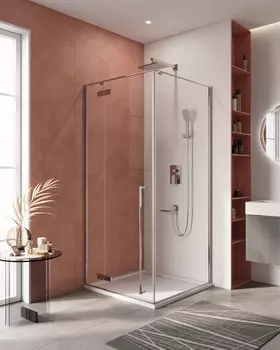 Душевой уголок Cezares Liner 90x90 LINER-A-1-90-C-Cr-L стекло прозрачное, профиль хром