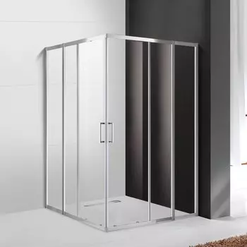 Душевой уголок Cezares Molveno 120х120 MOLVENO-A-22-100+20-C-Cr-IV стекло прозрачное, профиль хром