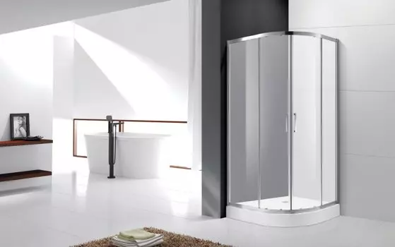 Душевой уголок Cezares Molveno 90х90 MOLVENO-R-2-90-P-Cr стекло рифленое, профиль хром