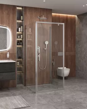 Душевой уголок Cezares Molveno 90x90 MOLVENO-BA2-90/90-C-Cr-IV стекло прозрачное, профиль хром