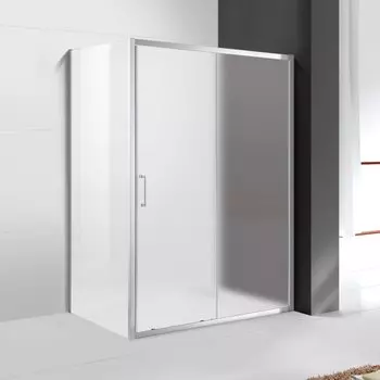 Душевой уголок Cezares Molveno 150x90 MOLVENO-AH-11-150/90-P-Cr стекло рифленое, профиль хром