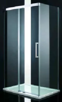 Душевой уголок Cezares Premier-Soft 150х90 Premier-Soft-AH-1-150/90-C-Cr-IV без поддона, стекло прозрачное, профиль хром