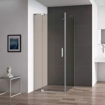 Душевой уголок Cezares Slider 90х100 SLIDER-AH-1-90-100/110-BR-Cr без поддона, стекло бронзовое, профиль хром