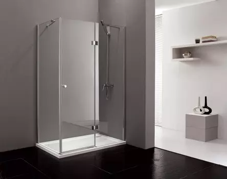 Душевой уголок Cezares Verona 100х90 Verona-AH-1-100/90-P-Cr-R без поддона, стекло матовое, профиль хром