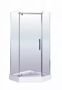 Душевой уголок Esbano 100x100 ESR-8170 низкий поддон, стекло прозрачное, профиль хром