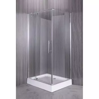 Душевой уголок Esbano 120х80 ESR-8180 низкий поддон, стекло прозрачное, профиль хром