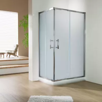 Душевой уголок Esbano 120x80 ESUGR8021C стекло рифленое матовое, профиль хром