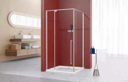 Душевой уголок Esbano 90x90 ESA-90KV-C стекло прозрачное, профиль хром, без поддона