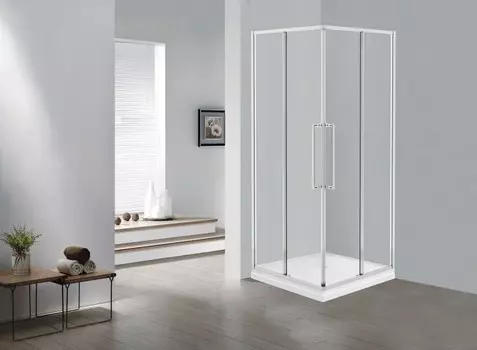 Душевой уголок Esbano Surf 100x100 ESS-100KV-C стекло прозрачное, профиль хром