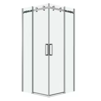 Душевой уголок Grossman Classic 100x100 300.K33.04.1010.10.00 без поддона, стекло прозрачное, профиль хром