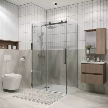 Душевой уголок Grossman Classic 130x90 120.K33.04.1390.10.00 без поддона, стекло прозрачное, профиль хром