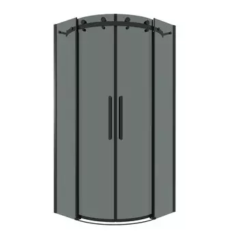 Душевой уголок Grossman Classic 90x90 301.K33.04.9090.21.10 без поддона, стекло тонированное, профиль черный матовый