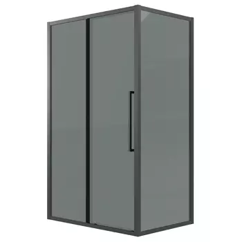 Душевой уголок Grossman Cosmo 100x80 120.K33.02.1080.21.10 без поддона, стекло тонированное, профиль черный матовый