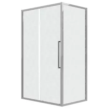 Душевой уголок Grossman Cosmo 110x80 120.K33.02.1180.10.02 без поддона, стекло шиншилла, профиль хром