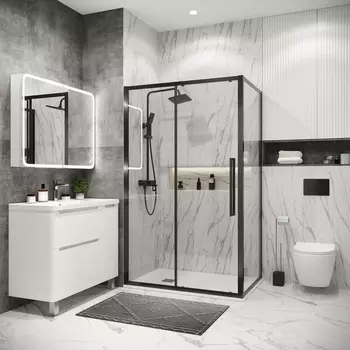 Душевой уголок Grossman Cosmo 120x90 120.K33.02.1290.42.00 без поддона, стекло прозрачное, профиль графит