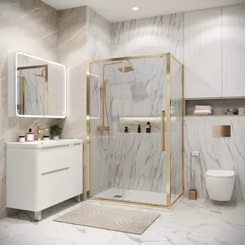 Душевой уголок Grossman Cosmo 130x80 120.K33.02.1380.32.00 без поддона, стекло прозрачное, профиль графит