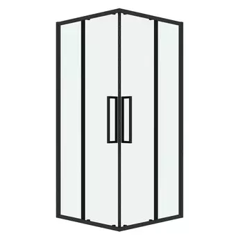 Душевой уголок Grossman Cosmo 90x90 300.K33.02.9090.21.00 без поддона, стекло прозрачное, профиль черный матовый