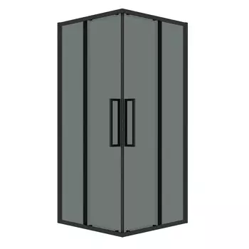 Душевой уголок Grossman Cosmo 90x90 300.K33.02.9090.21.10 без поддона, стекло тонированное, профиль черный матовый