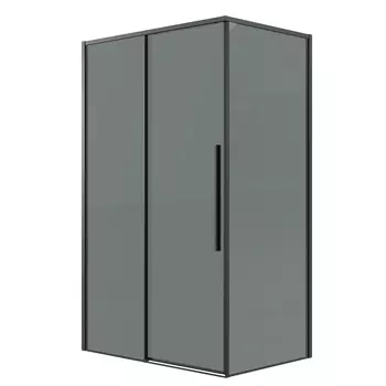 Душевой уголок Grossman Galaxy 100x70 120.K33.01.1070.21.10 без поддона, стекло тонированное, профиль черный матовый