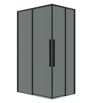 Душевой уголок Grossman Galaxy 100x80 300.K33.01.1080.21.10 без поддона, стекло тонированное, профиль черный матовый