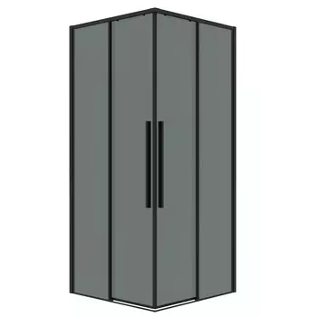 Душевой уголок Grossman Galaxy 110x100 300.K33.01.1110.21.10 без поддона, стекло тонированное, профиль черный матовый