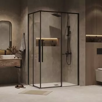 Душевой уголок Grossman Galaxy 110x80 300.K33.01.1180.42.00 без поддона, стекло прозрачное, профиль графит