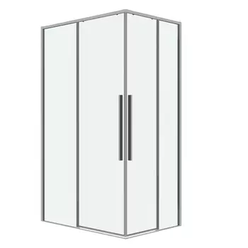 Душевой уголок Grossman Galaxy 110x90 300.K33.01.1190.10.00 без поддона, стекло прозрачное, профиль хром