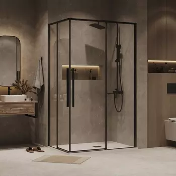 Душевой уголок Grossman Galaxy 110x90 300.K33.01.1190.42.00 без поддона, стекло прозрачное, профиль графит